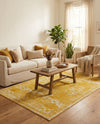 Dover Terrace Collection Area Rug -  Lagoon (Yellow) Rectangle Yellow  lifestyle 18