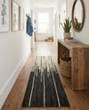 Savannah Hideaway Collection Area Rug - Savannah Runner Black White  lifestyle 50