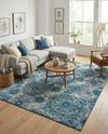Riviera Elegance Collection Area Rug -  Monaco (Blue) Rectangle Blue  lifestyle 9