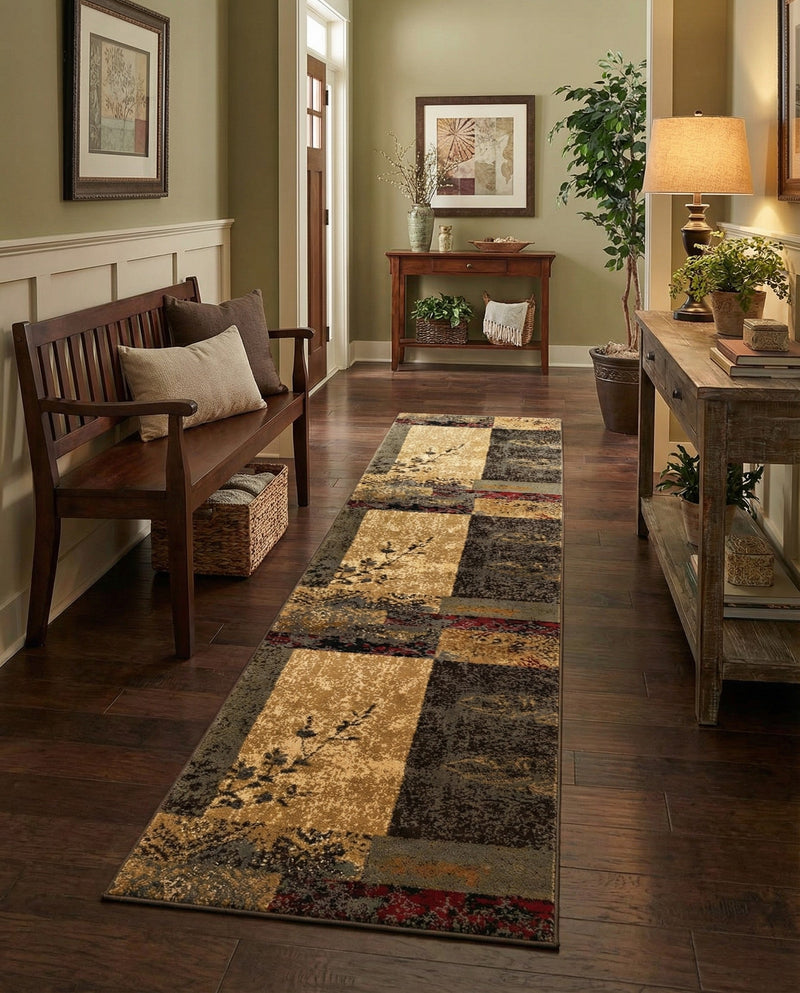 Bistro Lounge Collection Area Rug -  Lungo Runner Beige  lifestyle 37