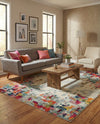 Chromatic Oasis Collection Area Rug -  Blush Rectangle Multi  lifestyle 17
