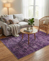 Sahara Essence Collection Area Rug - Oasis (Purple) Rectangle Purple  lifestyle 4