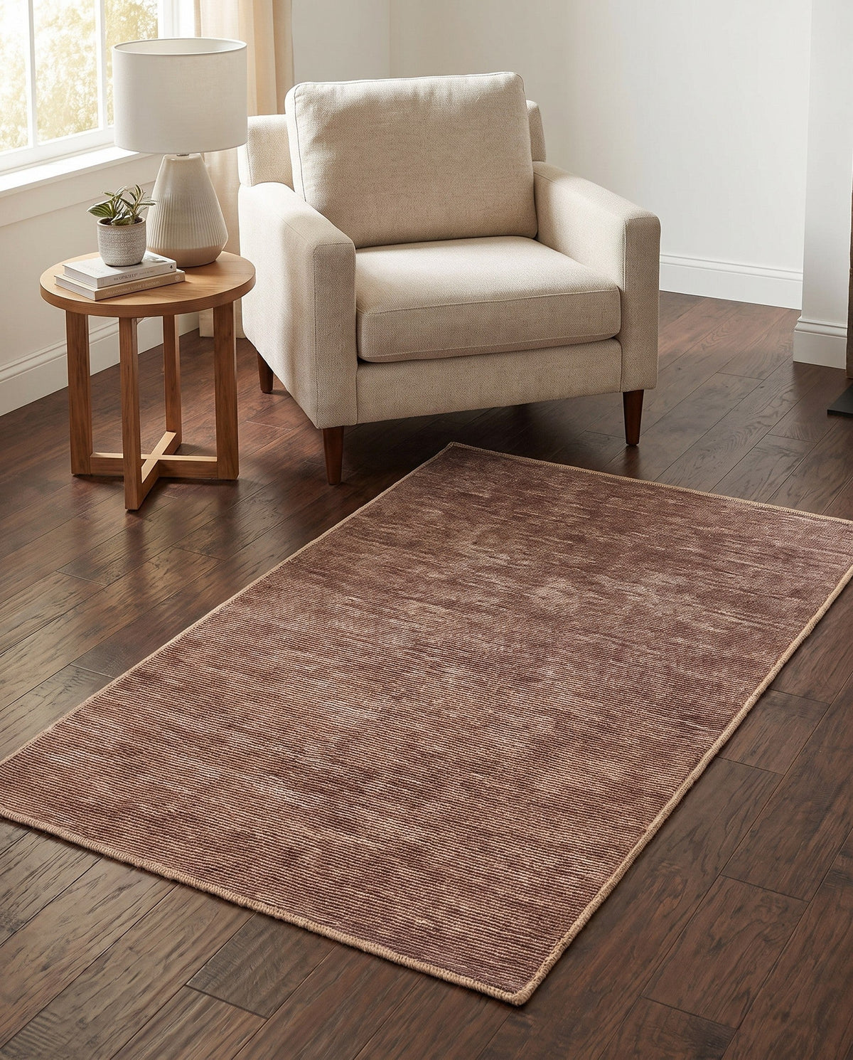 Sahara Essence Collection Area Rug - Oasis (Brown) Rectangle Brown  lifestyle 21