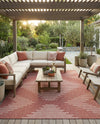 Urban Terrace Collection Area Rug -  Chelsea (Rust Red) Rectangle Rust Red  lifestyle 5