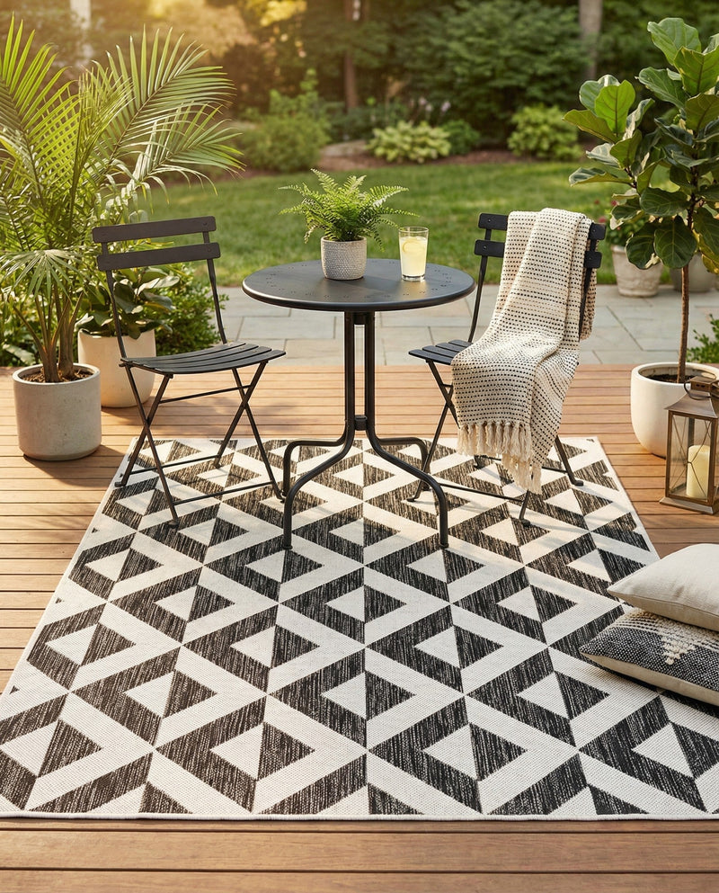 Urban Oasis Rugs Collection Area Rug -  Highrise (Charcoal Gray) Rectangle Charcoal Gray  lifestyle 28