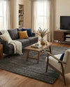 Solid Shag Seaside Collection Area Rug - Azure Cove (Gray) Rectangle Gray  lifestyle 21