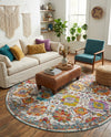 Arcadia Rugs Collection Area Rug -  Elysium Round Multi  lifestyle 30