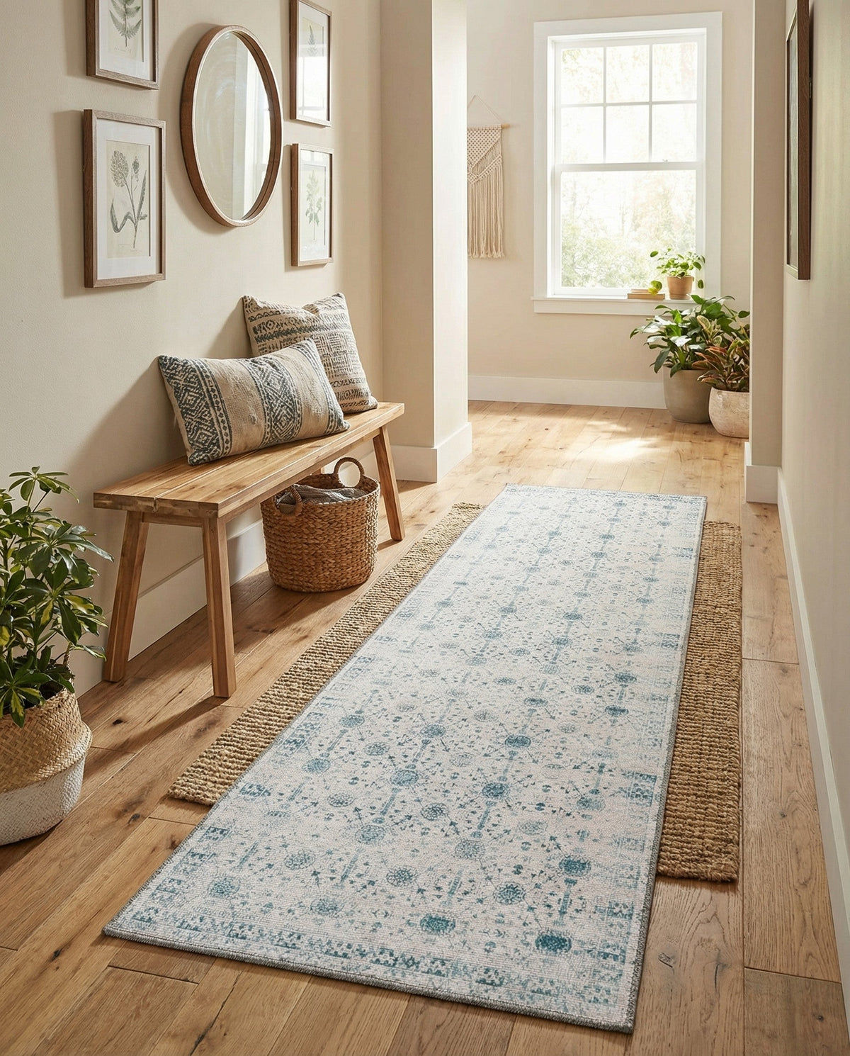 Heritage Elegance Collection Area Rug -  Chatsworth Runner Ivory  lifestyle 117