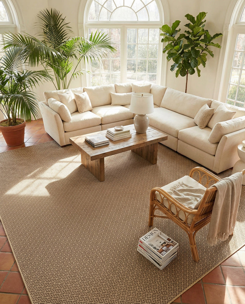 Sahara Sands Collection Area Rug -  Amarna Square   lifestyle 50