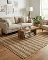 Woven Seaside Jute Collection Area Rug - Nantucket Rectangle Natural Ivory  lifestyle 63