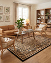 Savannah Sojourn Collection Area Rug -  Chobe Square Light Brown  lifestyle 72