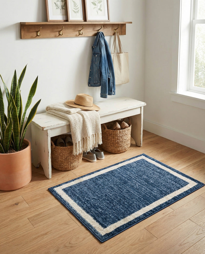 Studio Haven Collection Area Rug -  Alcove (Navy Blue) Rectangle Navy Blue  lifestyle 5