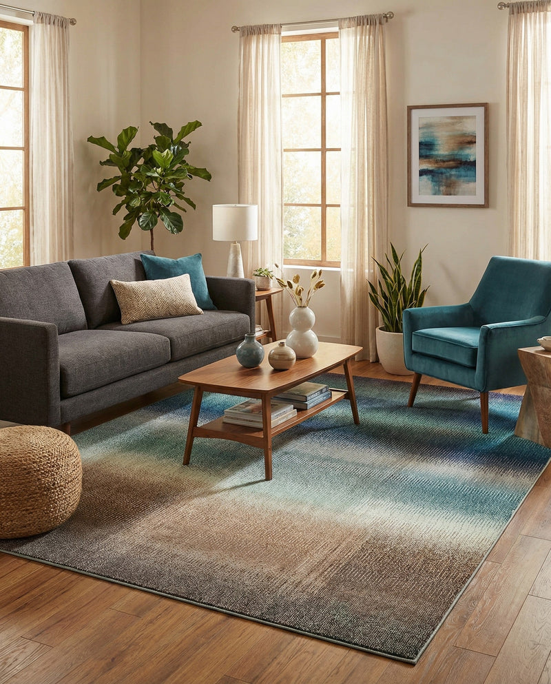 Marrakesh Elegance Collection Area Rug -  Agadir Rectangle Blue  lifestyle 11