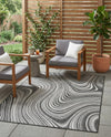Urban Terrace Collection Area Rug - Soho Rectangle Charcoal  lifestyle 45