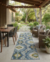 Urban Terrace Collection Area Rug -  Vista Runner Blue  lifestyle 56