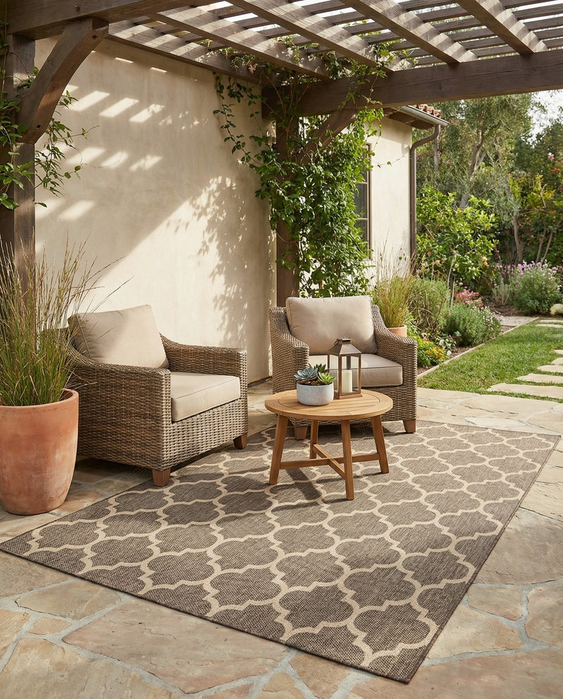 Sahara Sands Collection Area Rug -  Dahshur Rectangle Brown  lifestyle 28