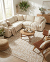 Cambridge Classics Collection Area Rug - Trinity (Beige) Rectangle Beige  lifestyle 4