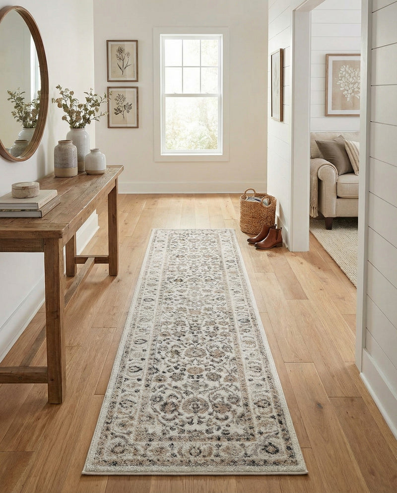 Adriana Terrace Collection Area Rug -  Positano (Ivory) Runner Ivory  lifestyle 20