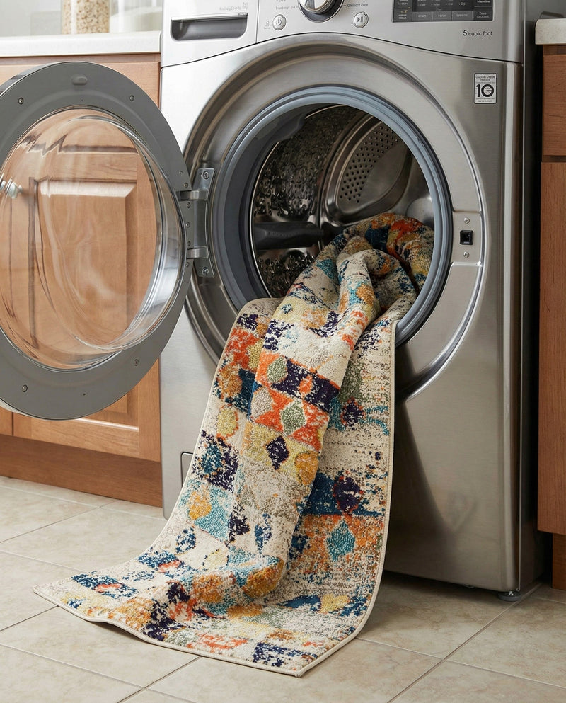 Colorburst Oasis Collection Area Rug -  Marina Runner Ivory  lifestyle 42