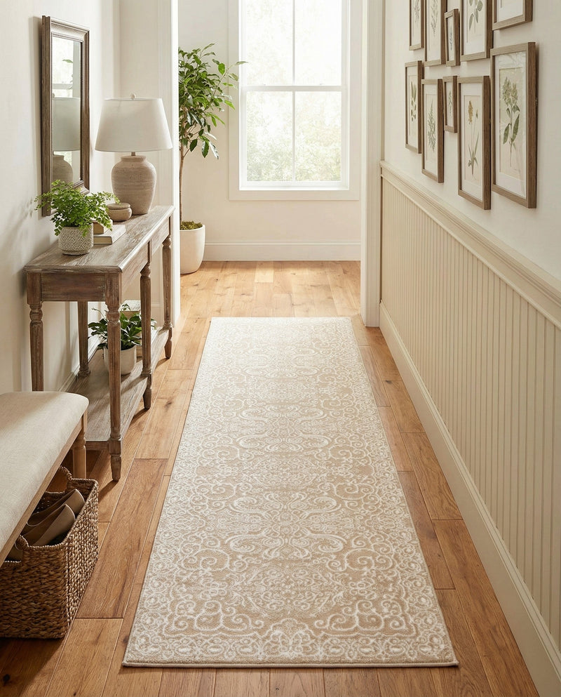 Andes Summit Collection Area Rug -  Lanín Runner Beige  lifestyle 75