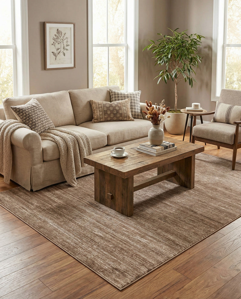 Bloomsbury Elegance Collection Area Rug -  Kensington (Beige) Rectangle Beige  lifestyle 4