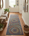 Coastal Terrace Collection Area Rug -  Lagoon Runner Multi  lifestyle 76