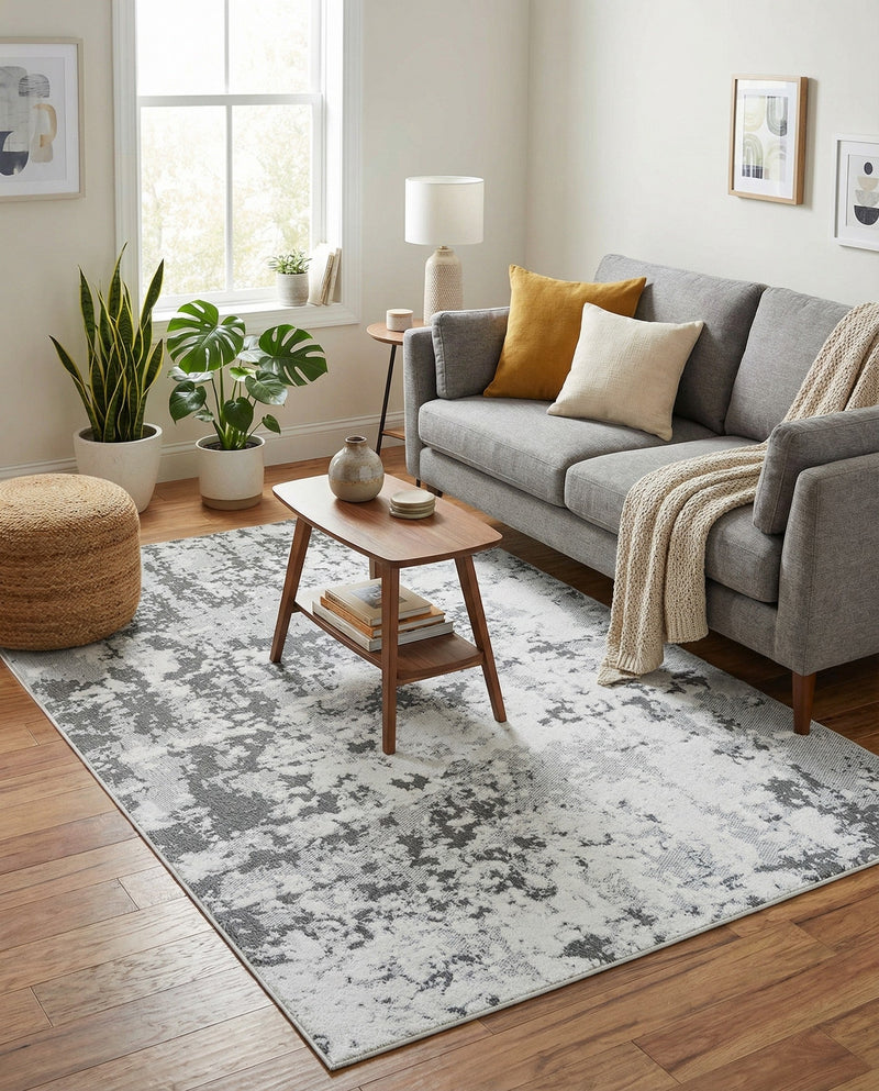 Cathedral Elegance Collection Area Rug -  Basilica Rectangle Gray  lifestyle 17