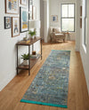 Caribbean Breeze Collection Area Rug -  Martinique Runner Turquoise  lifestyle 47