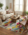Sedona Vista Collection Area Rug -  Pricklypear Rectangle Multi  lifestyle 21