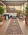 Urban Terrace Collection Area Rug -  Chelsea (Brown) Runner Brown  lifestyle 80