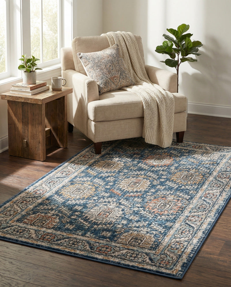 Mykonos Manor Collection Area Rug -  Paros Rectangle Blue  lifestyle 42