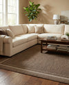 Terrace Fringe Collection Area Rug - Veranda (Brown) Rectangle Brown  lifestyle 25