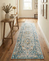 Seville Stripes Collection Area Rug - Cadiz (Light Gray) Runner Light Gray  lifestyle 70