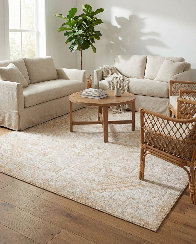 Tribal Terrace Treasures Collection Area Rug - Mayan Marina (Natural) Rectangle Natural  lifestyle 22