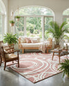 Sahara Chic Collection Area Rug -  Nubia Rectangle Pink  lifestyle 49