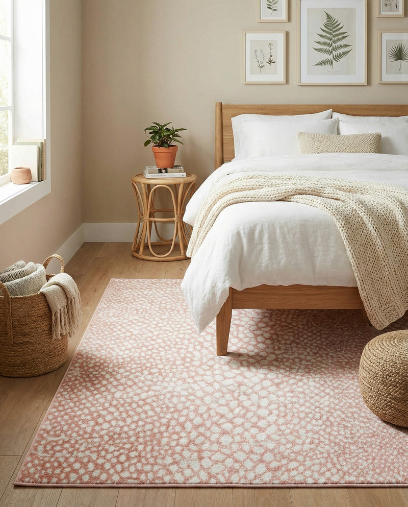 Aegean Elegance Washables Collection Area Rug -  Mykonos Rectangle Rose Pink  lifestyle 68