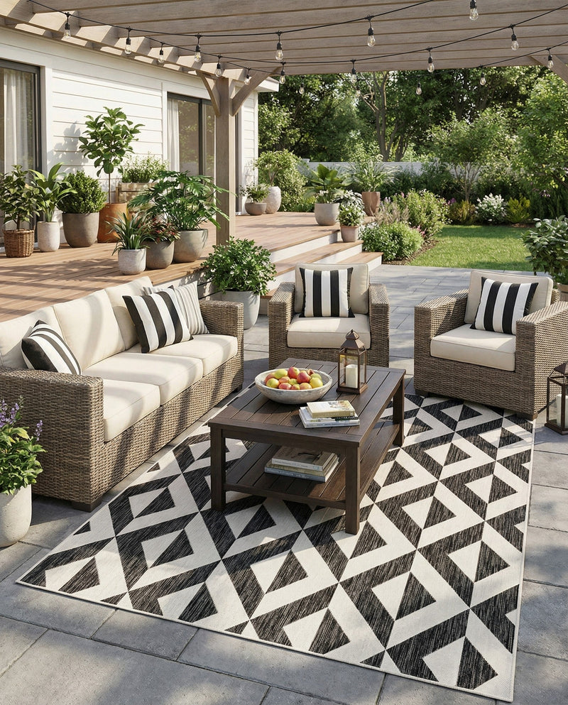 Urban Oasis Rugs Collection Area Rug -  Highrise (Charcoal Gray) Rectangle Charcoal Gray  lifestyle 29