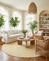 Urban Oasis Rugs Collection Area Rug -  Terrace (Yellow Ivory) Round Yellow Ivory  lifestyle 57