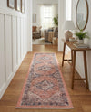 Bazaar Chic Collection Area Rug -  Chefchaouen Runner Salmon Pink  lifestyle 45