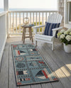 Seaside Haven Rugs Collection Area Rug -  Anchorage Runner Blue  lifestyle 67