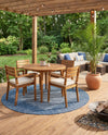 Urban Terrace Collection Area Rug -  Chelsea (Blue) Round Blue  lifestyle 66