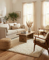 Eternal Plush Oasis Collection Area Rug -  Tranquility (Pearl) Rectangle Pearl  lifestyle 6
