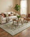 Tribal Terrace Treasures Collection Area Rug -  Incan Isle (Green) Rectangle Green  lifestyle 10