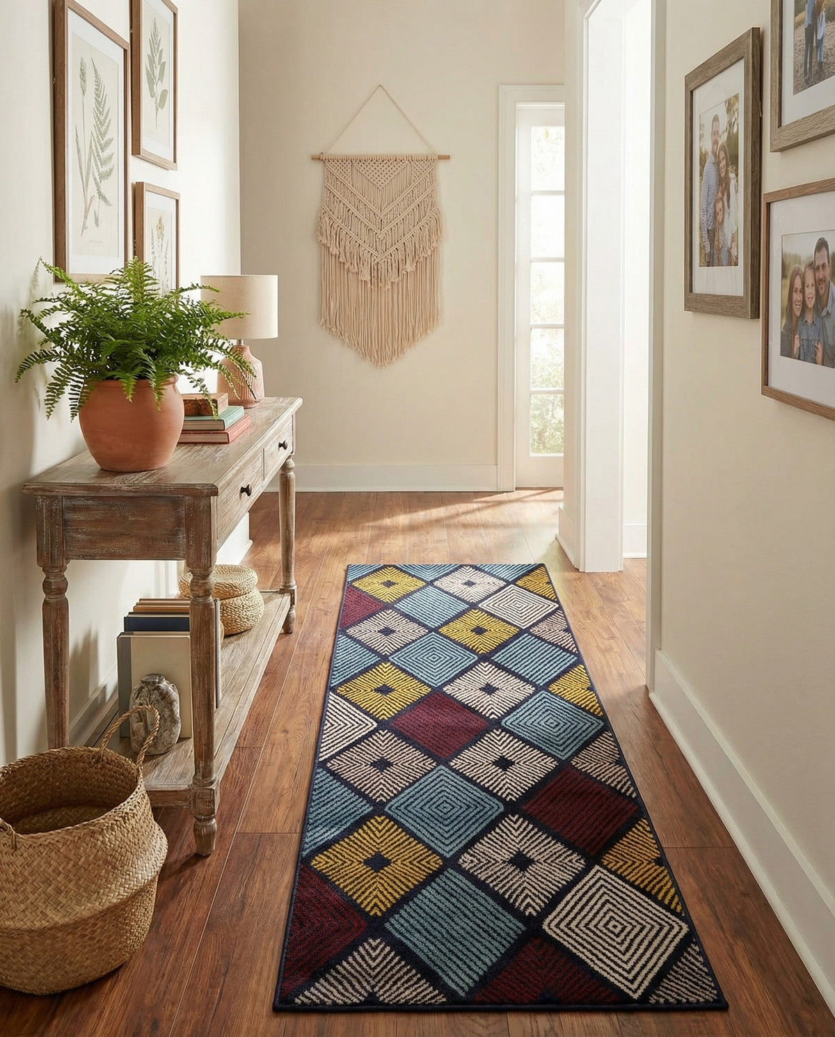 Coastal Haven Collection Area Rug -  Anchorage Runner Multi  lifestyle 110