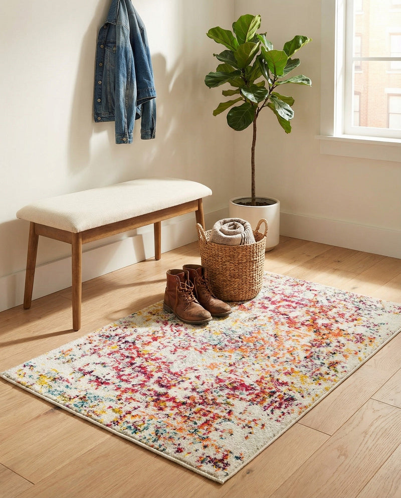 Georgetown Rugs Collection Area Rug - Dupont (Light Multi) Rectangle Light Multi  lifestyle 27