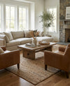 Woven Seaside Jute Collection Area Rug - Savannah (Natural) Rectangle Natural  lifestyle 6