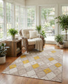 Coastal Haven Collection Area Rug -  Anchorage Rectangle Ivory and Yellow  lifestyle 18