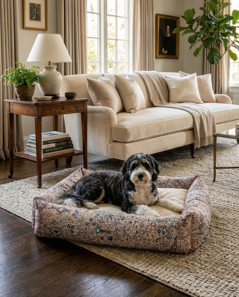 Luxury Pet Lounge Collection Pet Bed -  Oasis Rectangle Multi  lifestyle 3