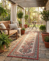 Patio Heritage Collection Area Rug - Veranda Runner Multi  lifestyle 65