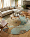 Urban Terrace Collection Area Rug -  Portico Round Multi  lifestyle 39
